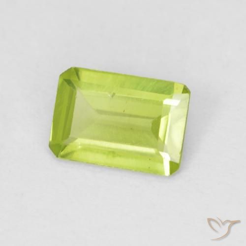 9,17 ctw natürlicher hellgrün Peridot, Oktagonschliff, VS