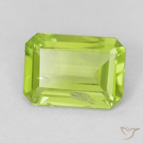 9,17 ctw natürlicher hellgrün Peridot, Oktagonschliff, VS-SI