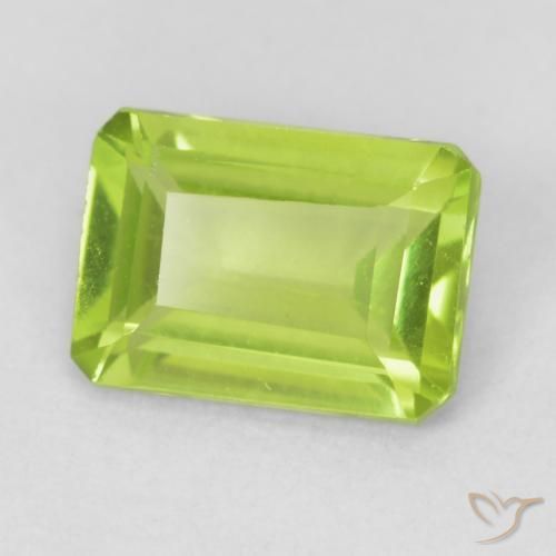 9,17 ctw natürlicher gelblich-grün Peridot, Oktagonschliff, VS
