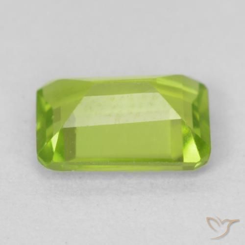 9,17 ctw natürlicher gelblich-grün Peridot, Oktagonschliff, VS