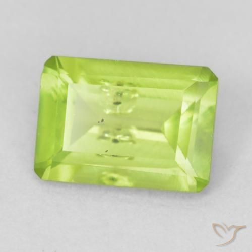 9,17 ctw natürlicher gelblich-grün Peridot, Oktagonschliff, VS-SI