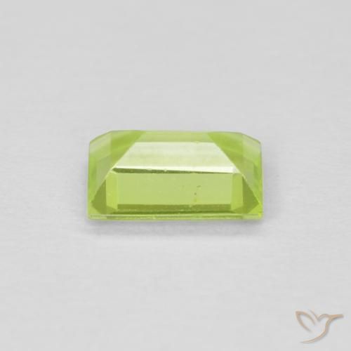 9,17 ctw natürlicher Mittelgrün Peridot, Baguette, VVS-VS