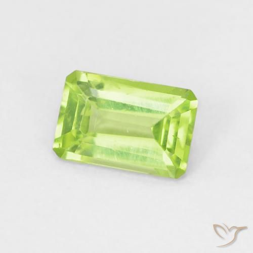9,17 ctw natürlicher gelblich-grün Peridot, Oktagonschliff, VS