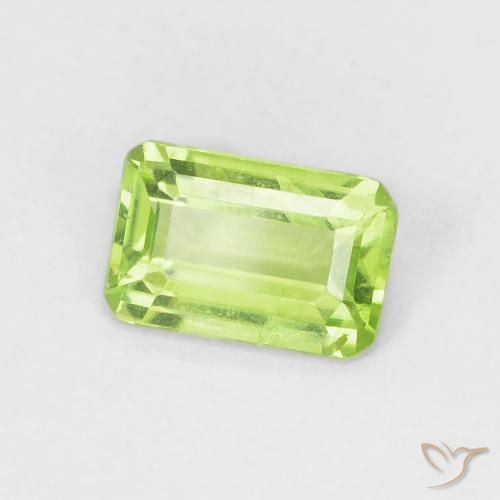 9,17 ctw natürlicher Lebendiges grün Peridot, Oktagonschliff, VS