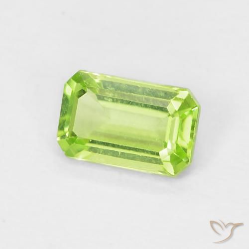 9,17 ctw natürlicher gelblich-grün Peridot, Oktagonschliff, VVS