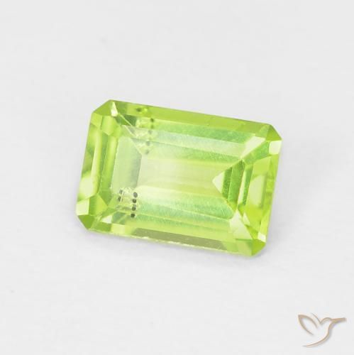 9,17 ctw natürlicher gelblich-grün Peridot, Oktagonschliff, VS