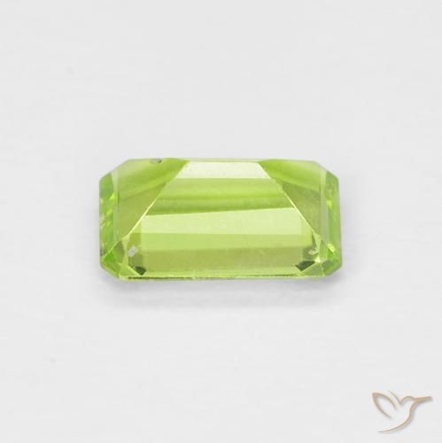 9,17 ctw natürlicher gelblich-grün Peridot, Oktagonschliff, VS