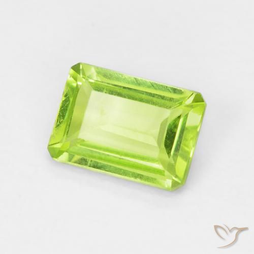 9,17 ctw natürlicher gelblich-grün Peridot, Oktagonschliff, VS