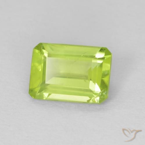 9,17 ctw natürlicher hellgrün Peridot, Oktagonschliff, VS