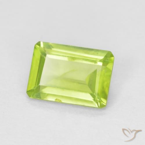 9,17 ctw natürlicher hellgrün Peridot, Oktagonschliff, VS