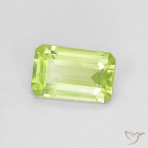 9,17 ctw natürlicher hellgrün Peridot, Oktagonschliff, VS