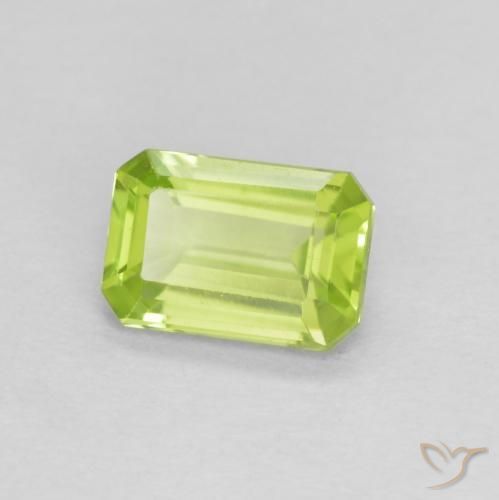 9,17 ctw natürlicher hellgrün Peridot, Oktagonschliff, VS