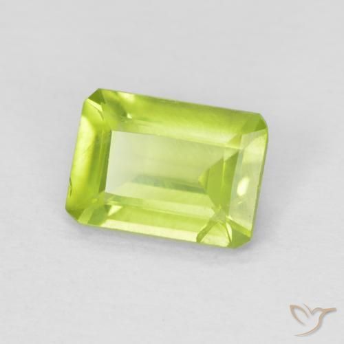 9,17 ctw natürlicher hellgrün Peridot, Oktagonschliff, VS