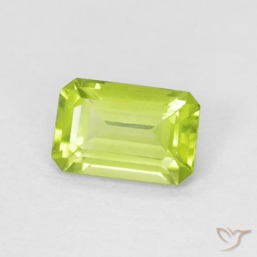 9,17 ctw natürlicher hellgrün Peridot, Oktagonschliff, VS