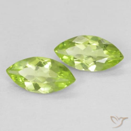 0.70 ct natürliche Lebendiges grün Peridot-Edelsteine, Marquise, VS