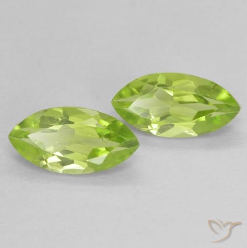 1.24ctw Natürlicher gelblich-grün Peridot, Marquise, VVS-VS
