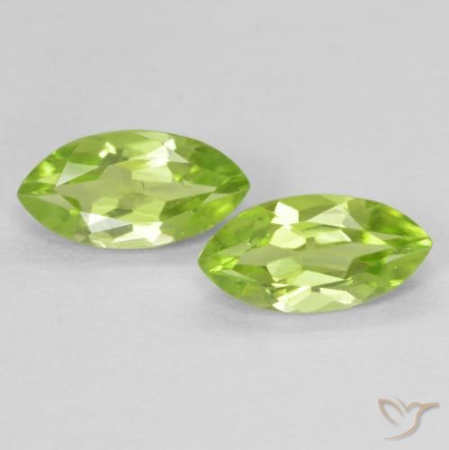 1.24 ct natürliche gelblich-grün Peridot-Edelsteine, Marquise, VVS-VS