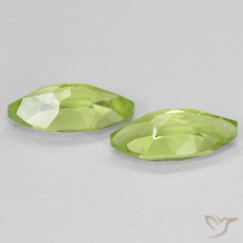 1.24 ct natürliche gelblich-grün Peridot-Edelsteine, Marquise, VVS-VS