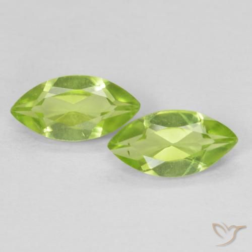 1.23ctw Natürlicher Lebendiges Gelbgrün Peridot, Marquise, VVS