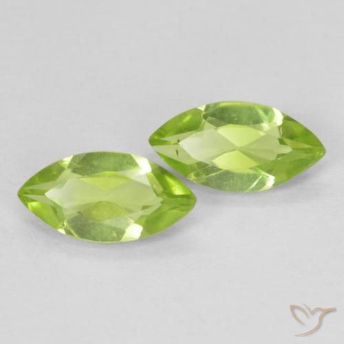 1.23 ct natürliche Lebendiges Gelbgrün Peridot-Edelsteine, Marquise, VVS