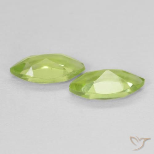 1.23 ct natürliche Lebendiges Gelbgrün Peridot-Edelsteine, Marquise, VVS