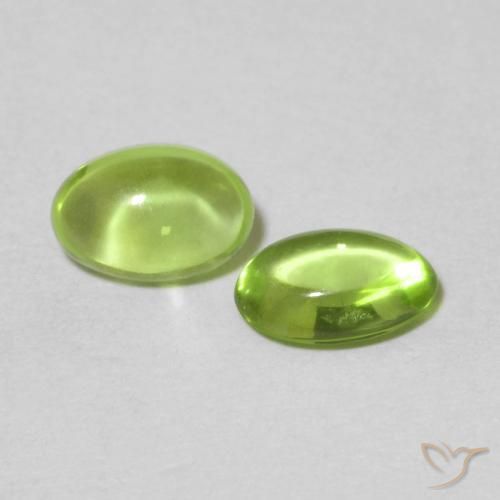 0.98 ct natürliche Mittelgrün Peridot-Edelsteine, Oval, Transparent