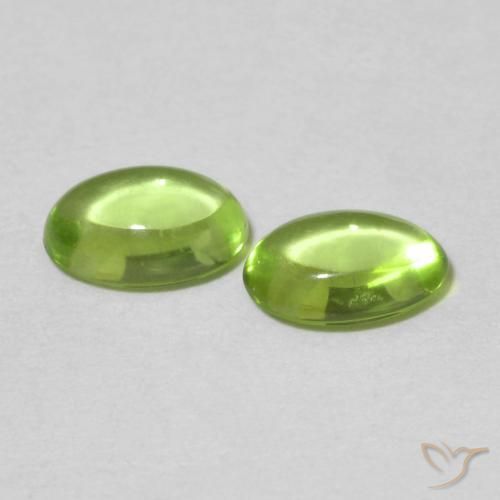0.98 ct natürliche Mittelgrün Peridot-Edelsteine, Oval, Transparent