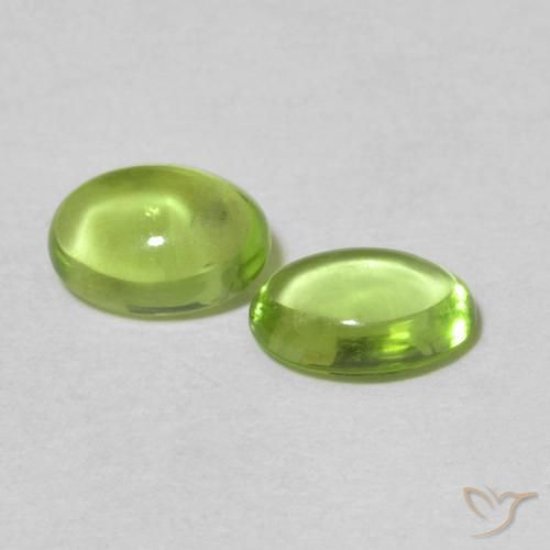 1.02 ct natürliche Lebendiges grün Peridot-Edelsteine, Oval, Transparent