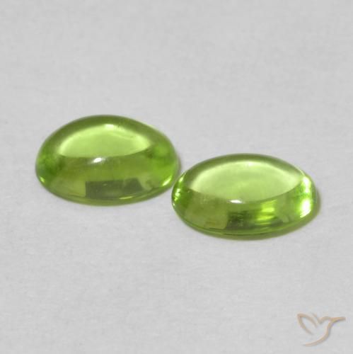 1.02 ct natürliche Lebendiges grün Peridot-Edelsteine, Oval, Transparent