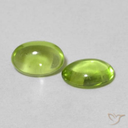0.93 ct natürliche Mittelgrün Peridot-Edelsteine, Oval, Transparent