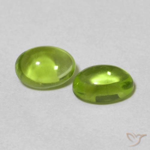 1.30 ct natürliche Lebendiges grün Peridot-Edelsteine, Oval, Transparent
