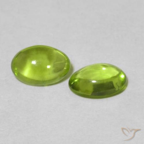 1.03 ct natürliche Mittelgrün Peridot-Edelsteine, Oval, Transparent