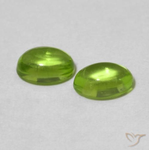 1.16 ct natürliche Lebendiges grün Peridot-Edelsteine, Oval, Transparent