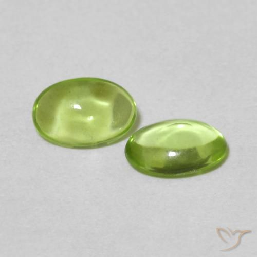0.83 ct natürliche Mittelgrün Peridot-Edelsteine, Oval, Transparent