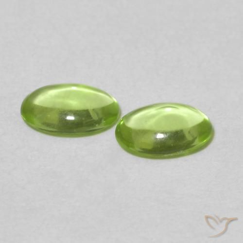 0.83 ct natürliche Mittelgrün Peridot-Edelsteine, Oval, Transparent