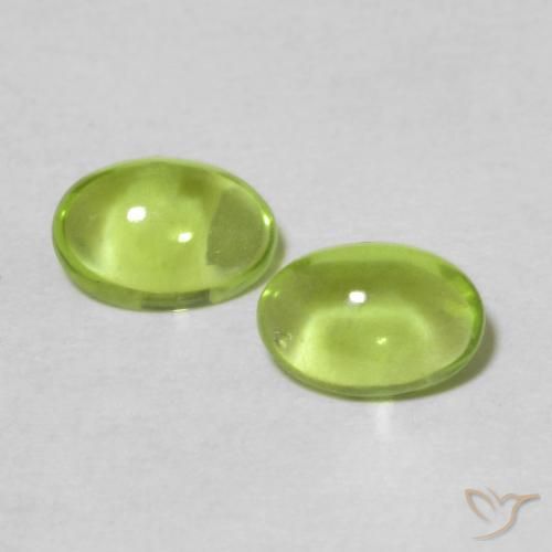 0.99ctw Natürlicher Mittelgrün Peridot, Oval, Transparent