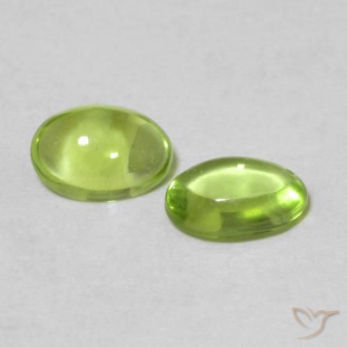 0.99 ct natürliche Mittelgrün Peridot-Edelsteine, Oval, Transparent