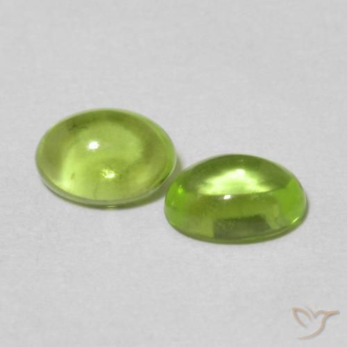 1.21 ct natürliche Mittelgrün Peridot-Edelsteine, Oval, Transparent