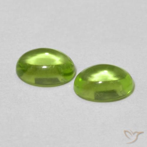 1.21 ct natürliche Mittelgrün Peridot-Edelsteine, Oval, Transparent
