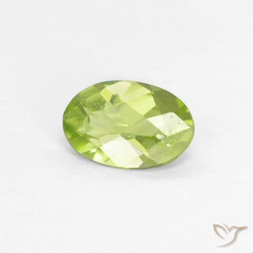 0.44ct Natürlicher hellgrün Peridot, Oval, VS