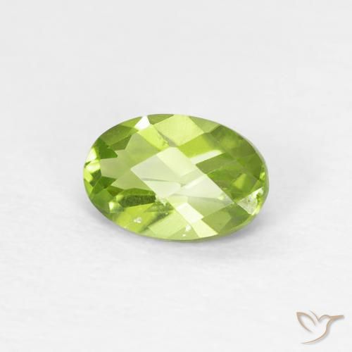 9,17 ctw natürlicher hellgrün Peridot, Oval, VS