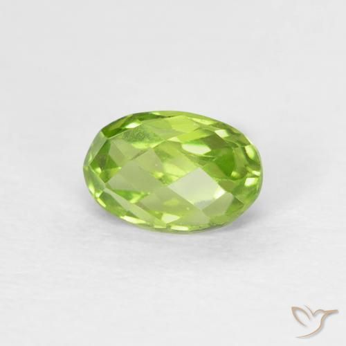 9,17 ctw natürlicher Leichtes lebendiges Grün Peridot, Oval, VS