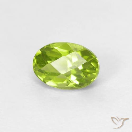 9,17 ctw natürlicher hellgrün Peridot, Oval, VVS-VS