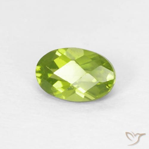 9,17 ctw natürlicher hellgrün Peridot, Oval, VVS-VS