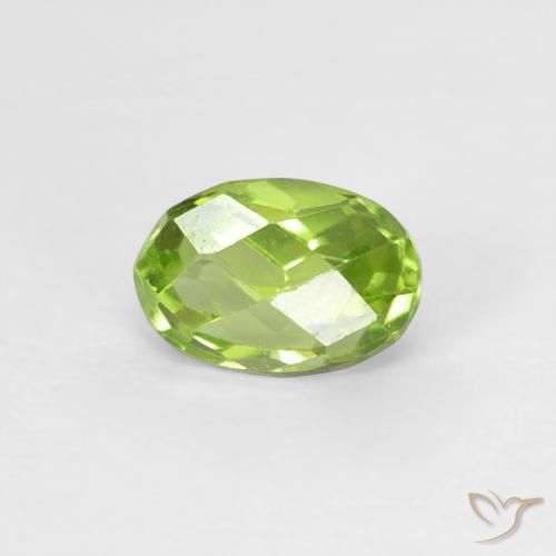 9,17 ctw natürlicher Leichtes lebendiges Grün Peridot, Oval, VVS-VS