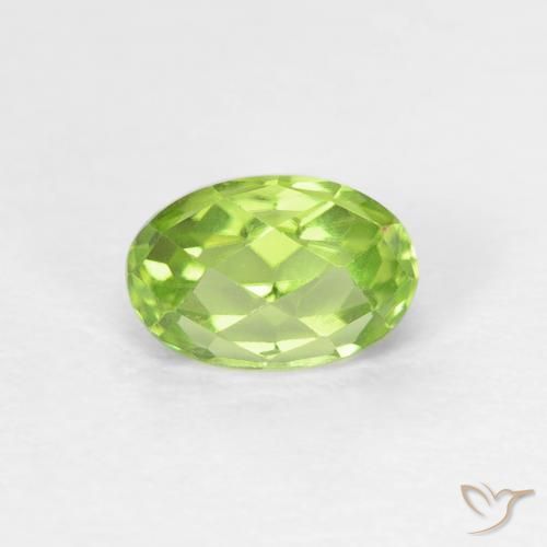 9,17 ctw natürlicher Leichtes lebendiges Grün Peridot, Oval, VVS-VS