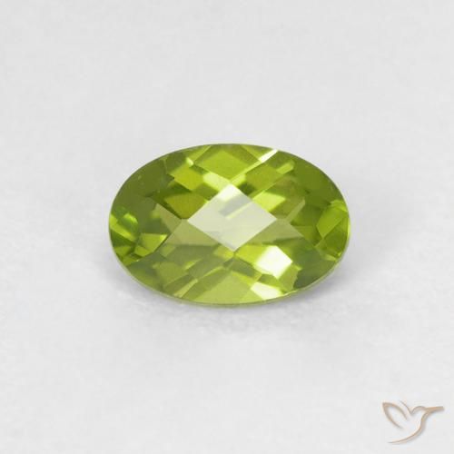 0.55ct Natürlicher Lebendiges grün Peridot, Oval, VVS-VS