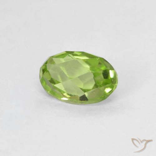 9,17 ctw natürlicher Mittelgrün Peridot, Oval, VVS-VS