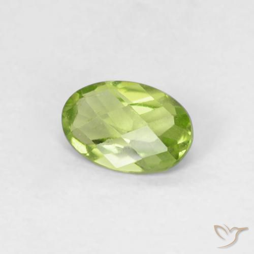 9,17 ctw natürlicher Leichtes lebendiges Grün Peridot, Oval, VVS-VS