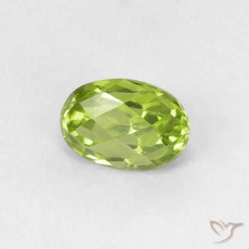 9,17 ctw natürlicher hellgrün Peridot, Oval, VVS-VS